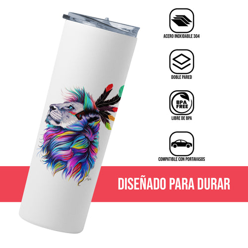 Termo Skinny Tumbler 20 Oz. Leon de colores