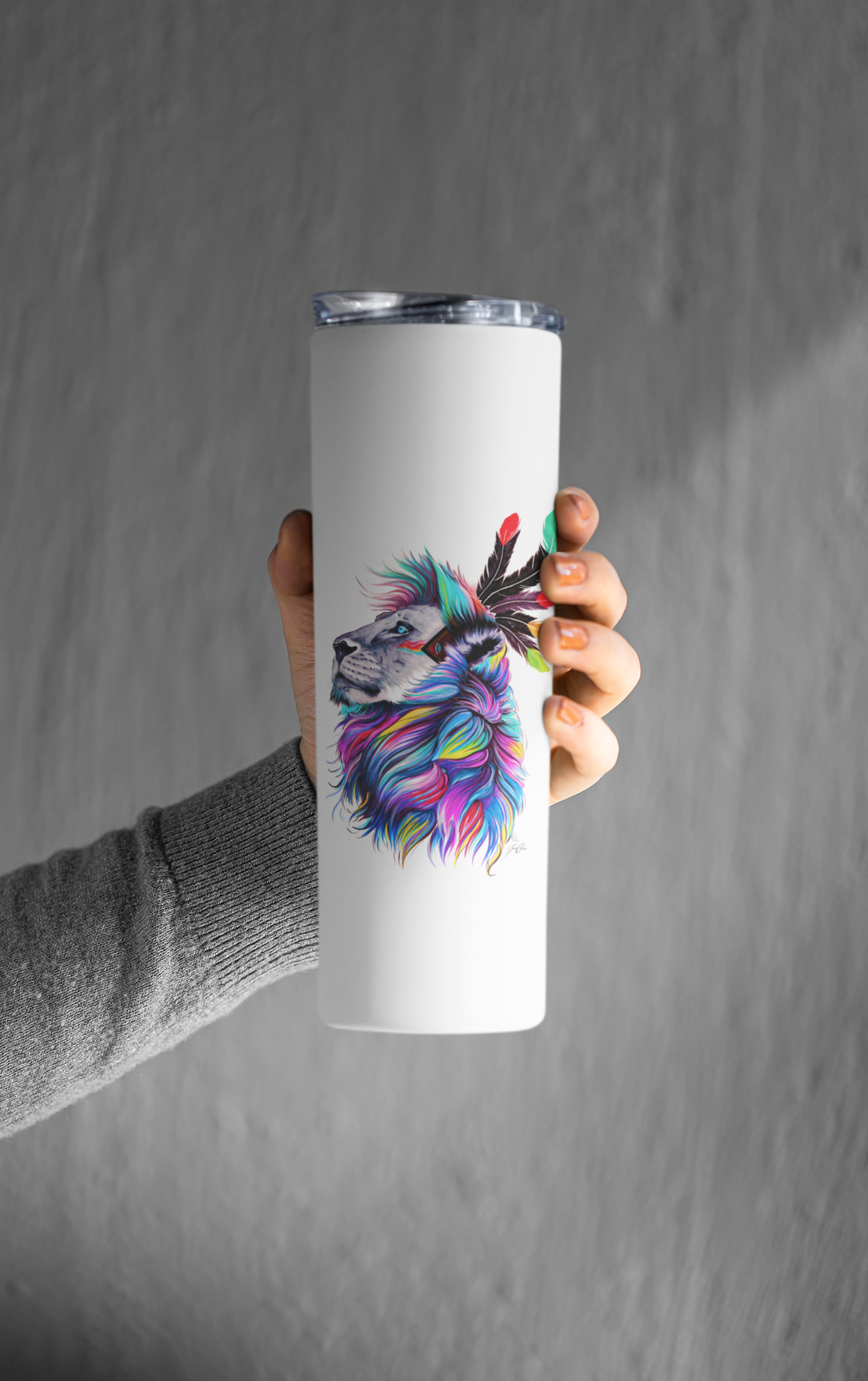 Termo Skinny Tumbler 20 Oz. Leon de colores