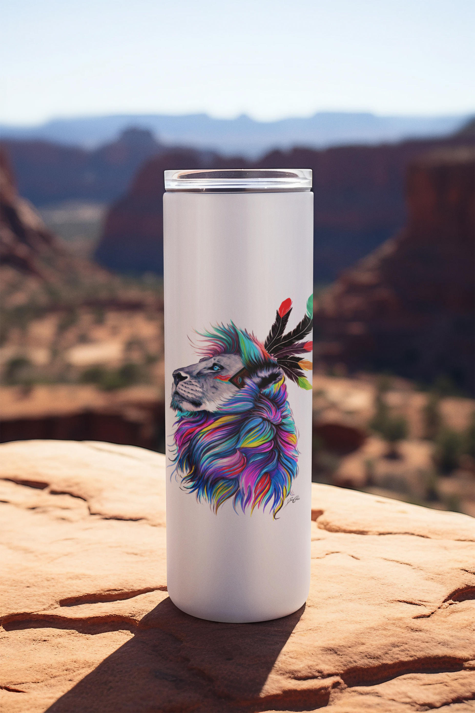 Termo Skinny Tumbler 20 Oz. Leon de colores