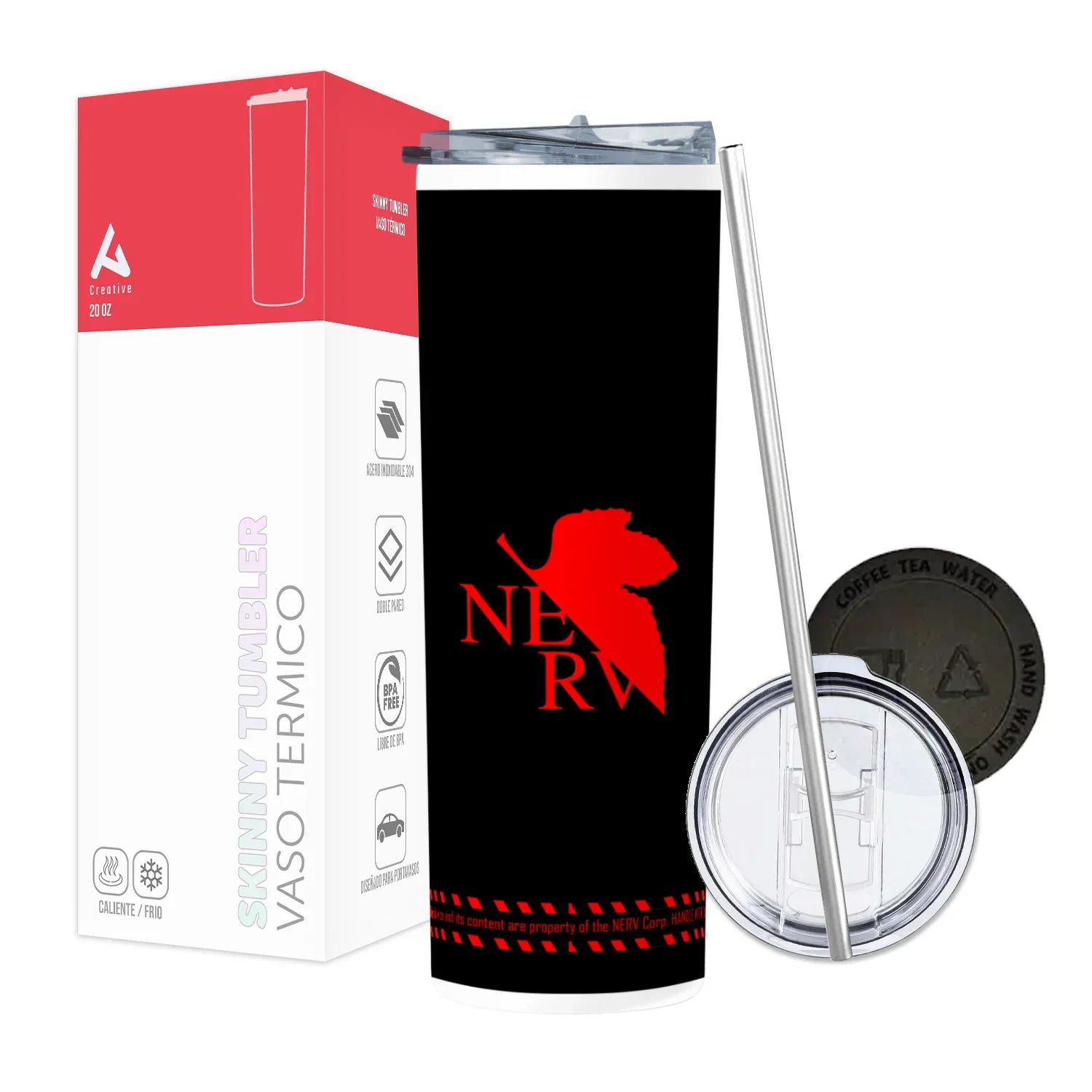 Termo Skinny Tumbler 20 oz de acero inoxidable - Nerv