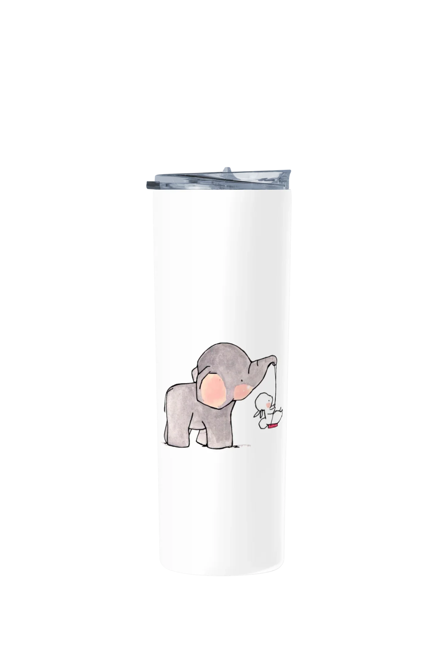 Termo Skinny Tumbler 20 oz de acero inoxidable - Elefante y conejito 2