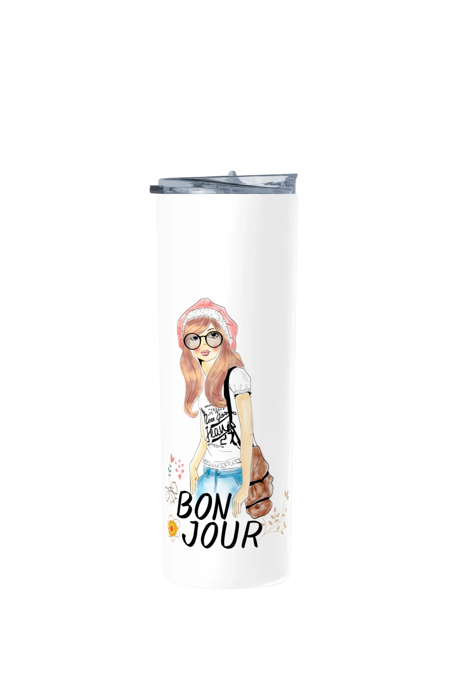 Termo Skinny Tumbler 20 oz de acero inoxidable - Lovely Girl