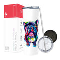 Termo Skinny Tumbler 20 oz de acero inoxidable - French Bull Dog