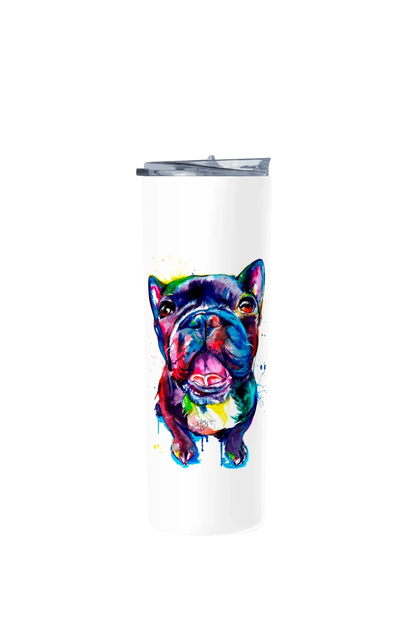Termo Skinny Tumbler 20 oz de acero inoxidable - French Bull Dog