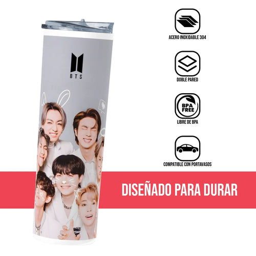 Termo Skinny Tumbler 20 oz de acero inoxidable - BTS 01