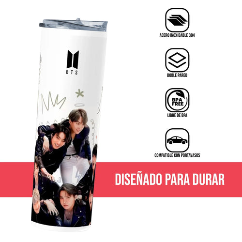 Termo Skinny Tumbler 20 oz de acero inoxidable - BTS 02