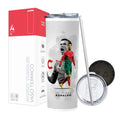 Termo Skinny Tumbler 20 oz de acero inoxidable - Cristano Ronaldo 01