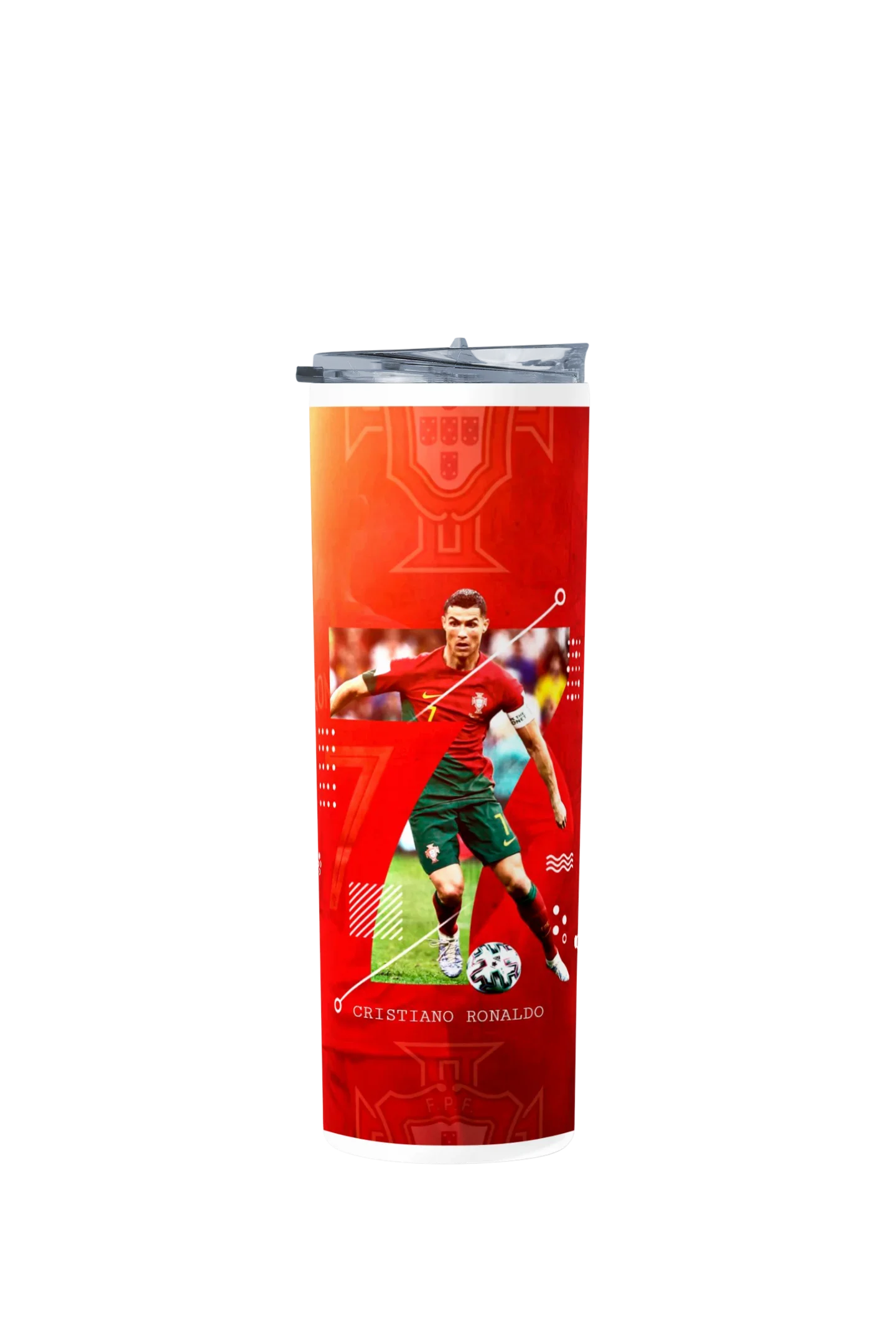 Termo Skinny Tumbler 20 oz de acero inoxidable - Cristiano Ronaldo 02