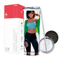 Termo Skinny Tumbler 20 oz de acero inoxidable - Chica Anime 03