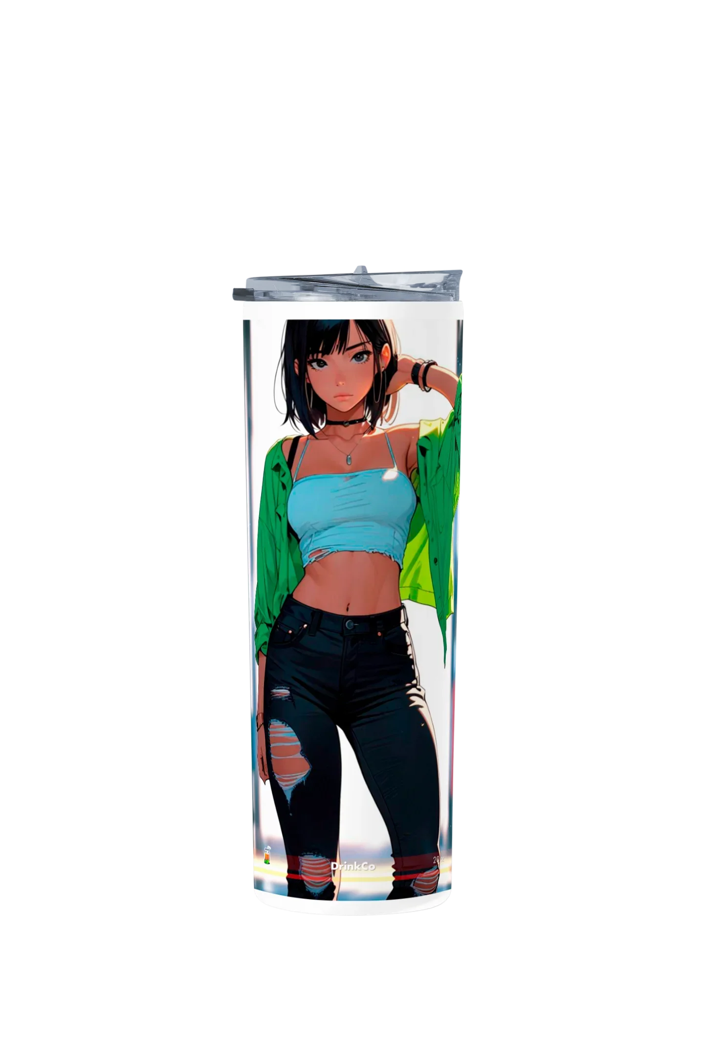 Termo Skinny Tumbler 20 oz de acero inoxidable - Chica Anime 03