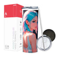 Termo Skinny Tumbler 20 oz de acero inoxidable - Chica Anime 04