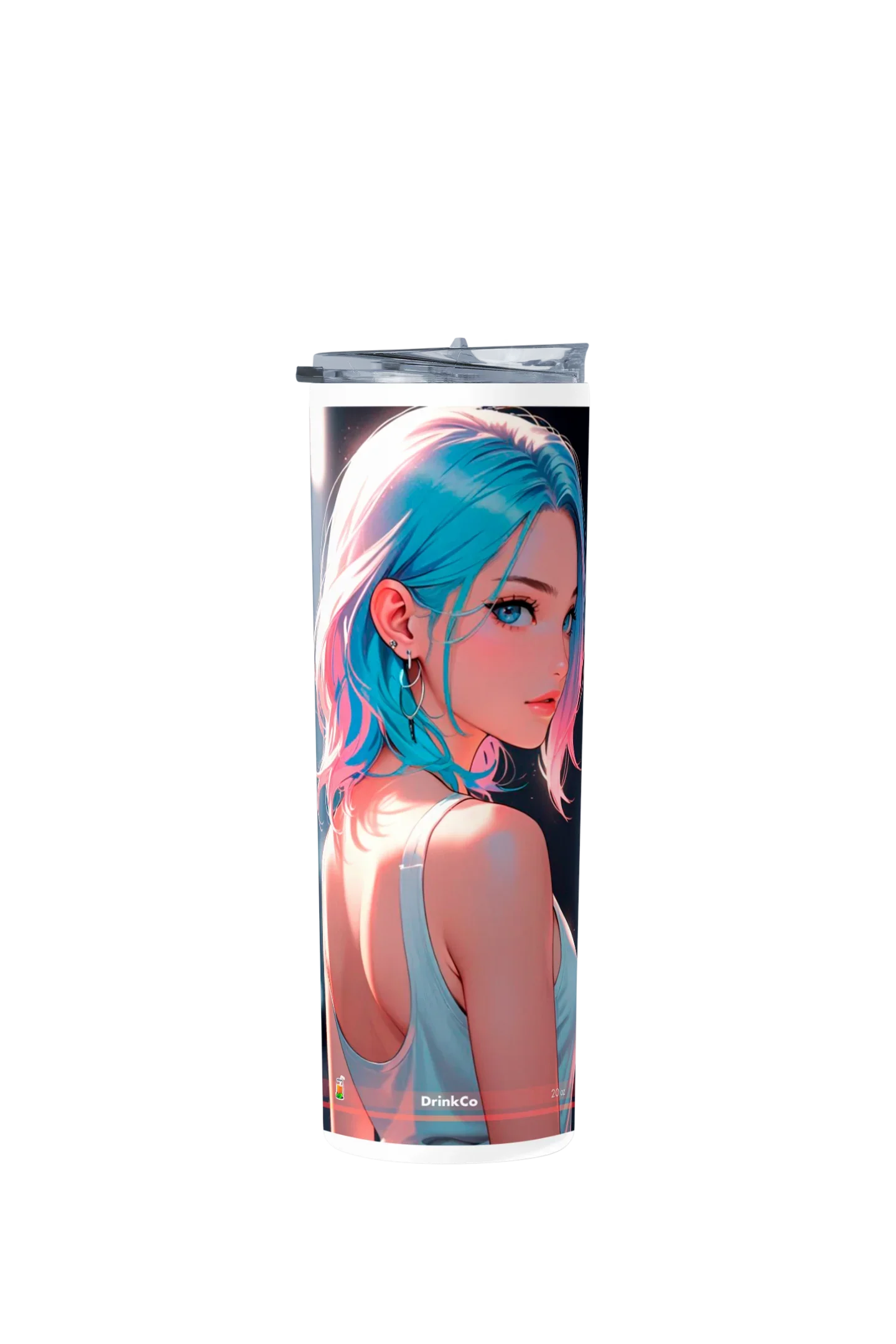 Termo Skinny Tumbler 20 oz de acero inoxidable - Chica Anime 04