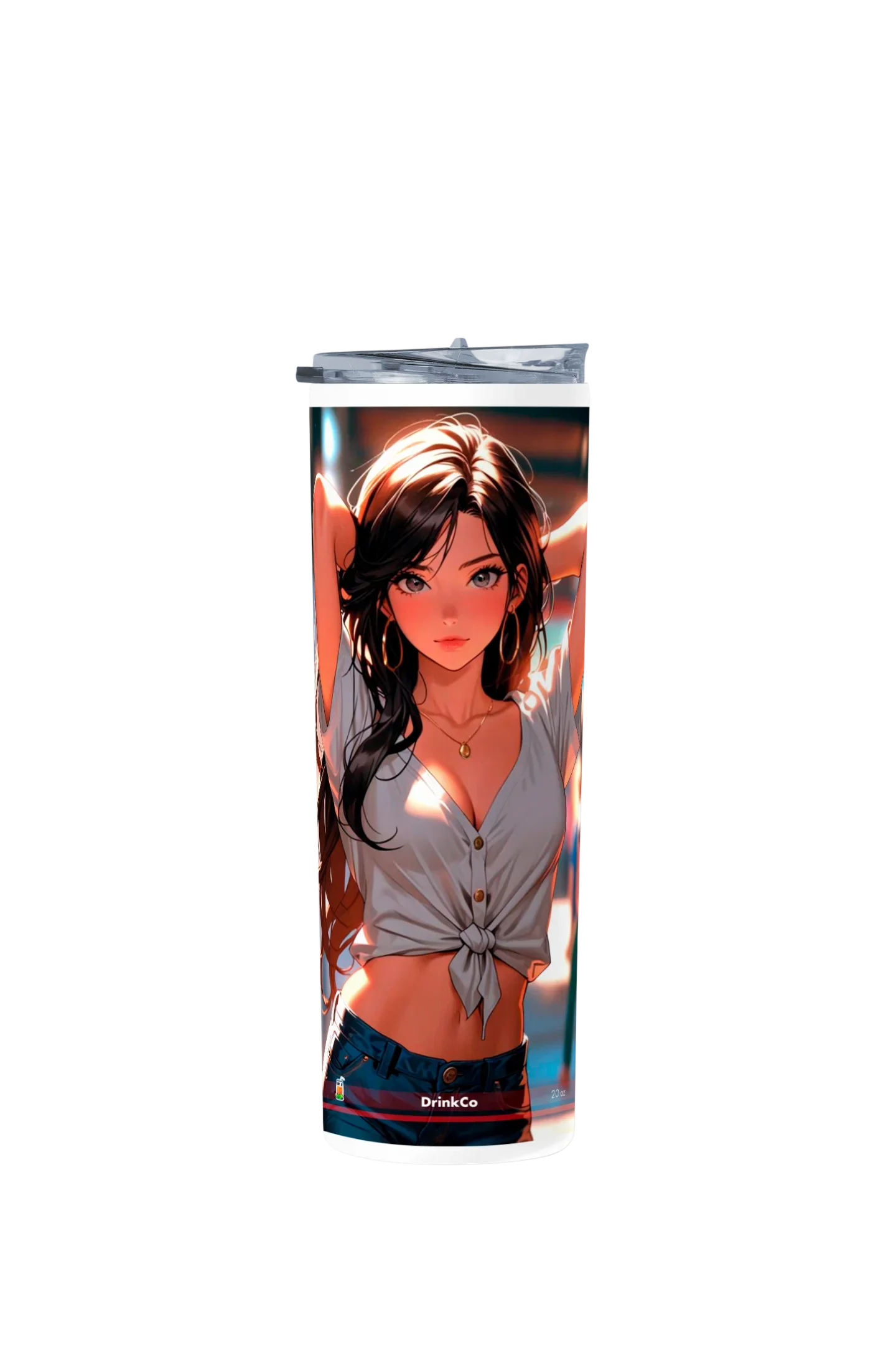 Termo Skinny Tumbler 20 oz de acero inoxidable - Chica Anime 05