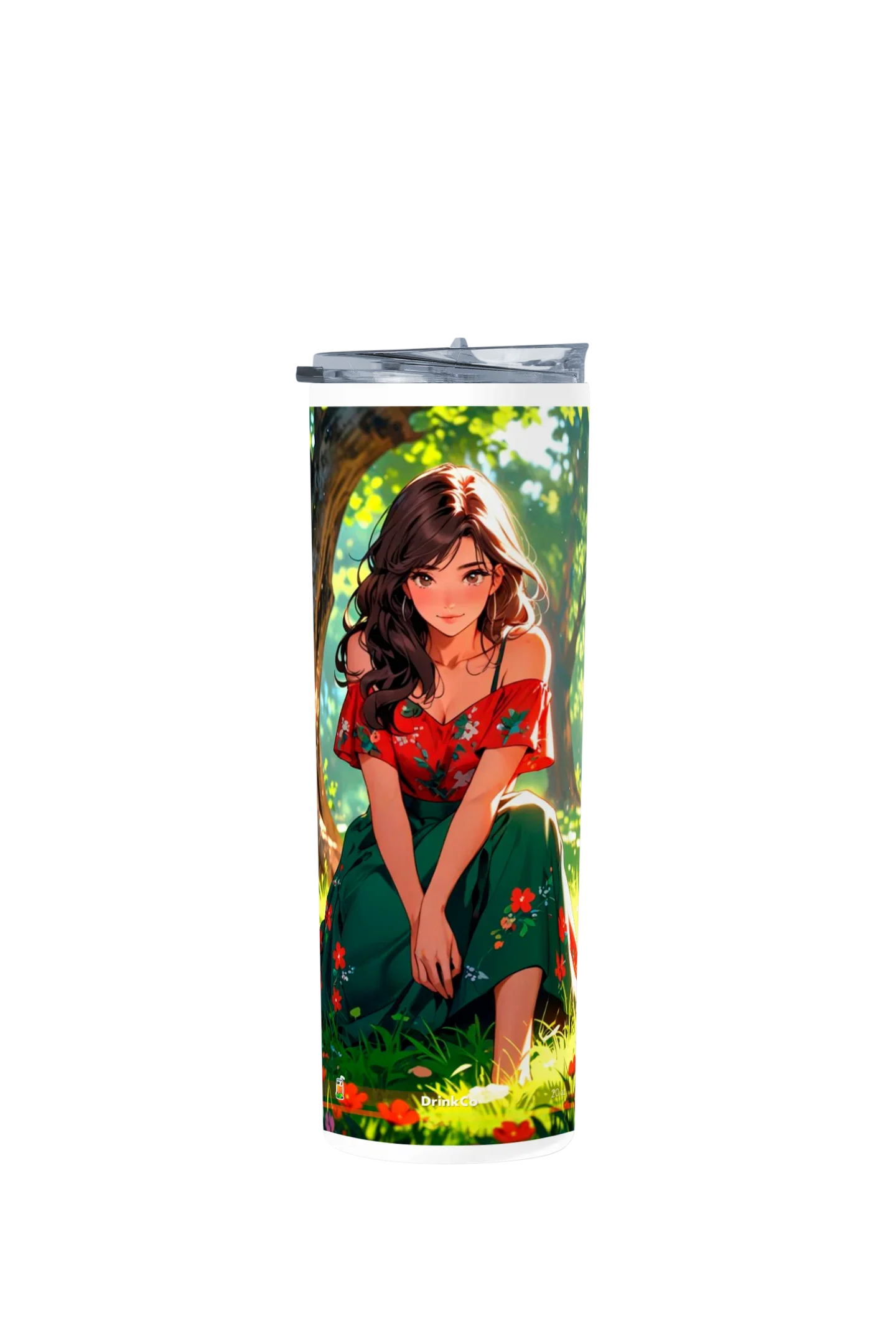 Termo Skinny Tumbler 20 oz de acero inoxidable - Chica Anime 07