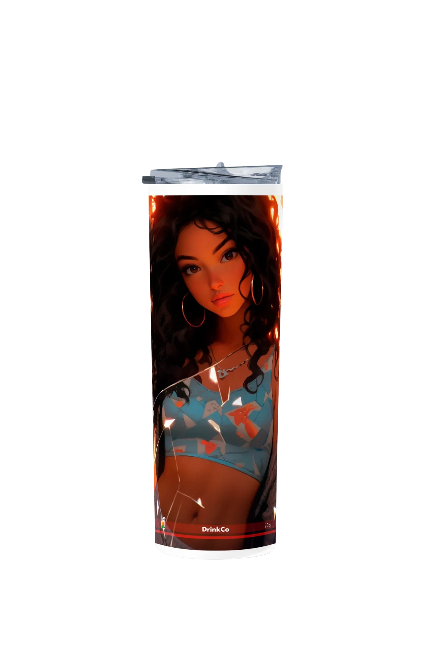 Termo Skinny Tumbler 20 oz de acero inoxidable - Chica Anime 08