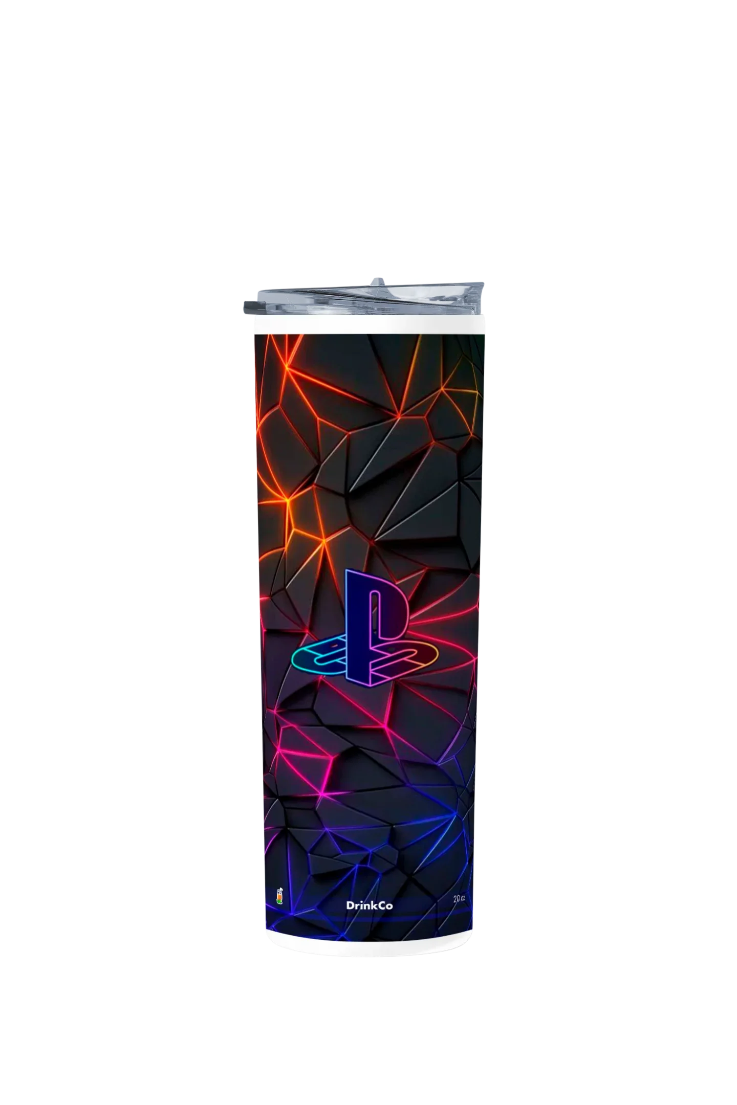 Termo Skinny Tumbler 20 oz de acero inoxidable - Play Station Black