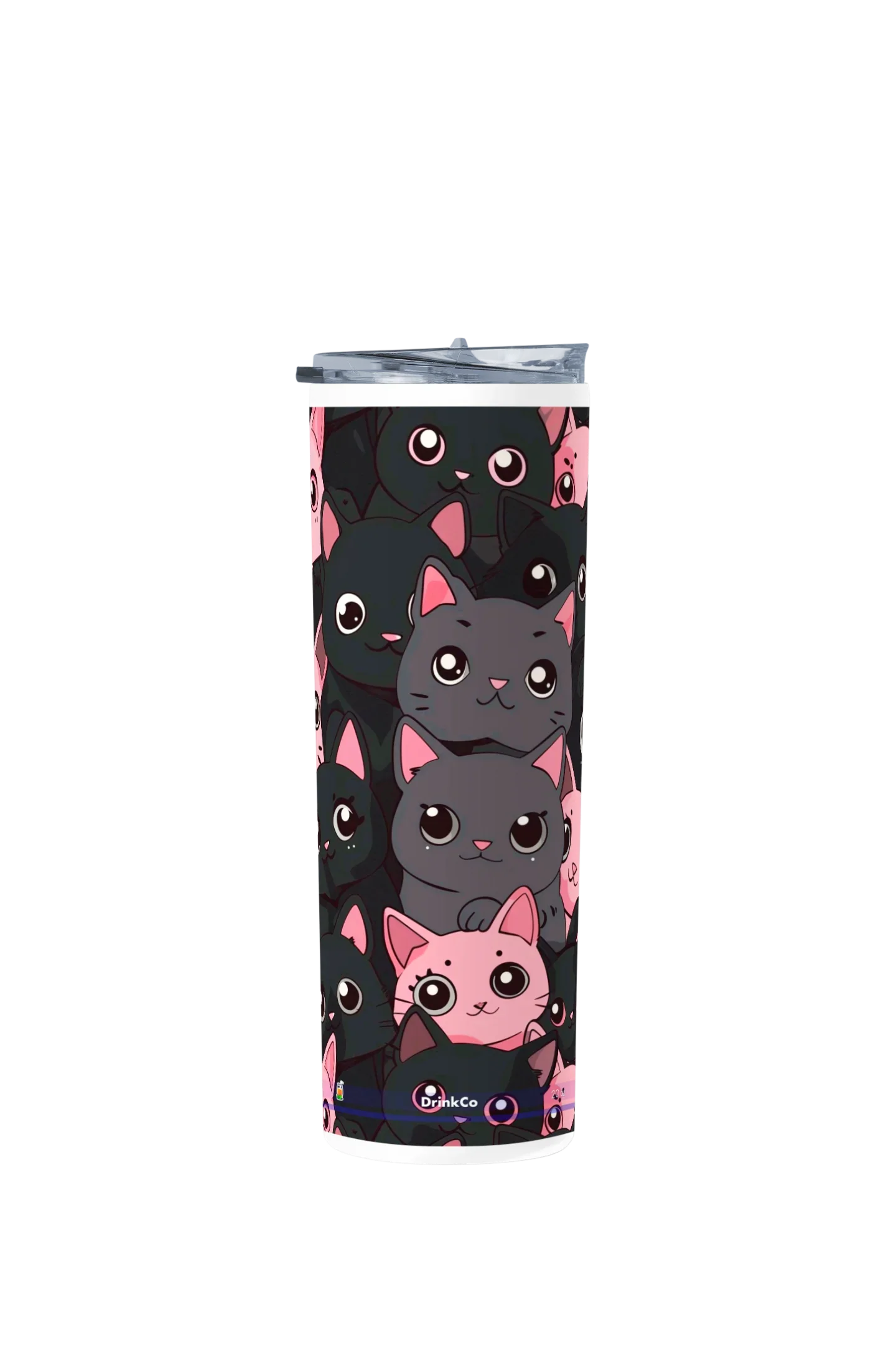 Termo Skinny Tumbler 20 oz de acero inoxidable - Gatitos Patron 01