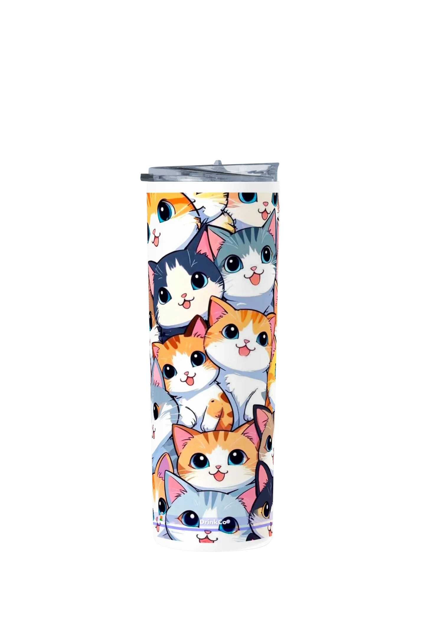 Termo Skinny Tumbler 20 oz de acero inoxidable - Gatitos Patron 02