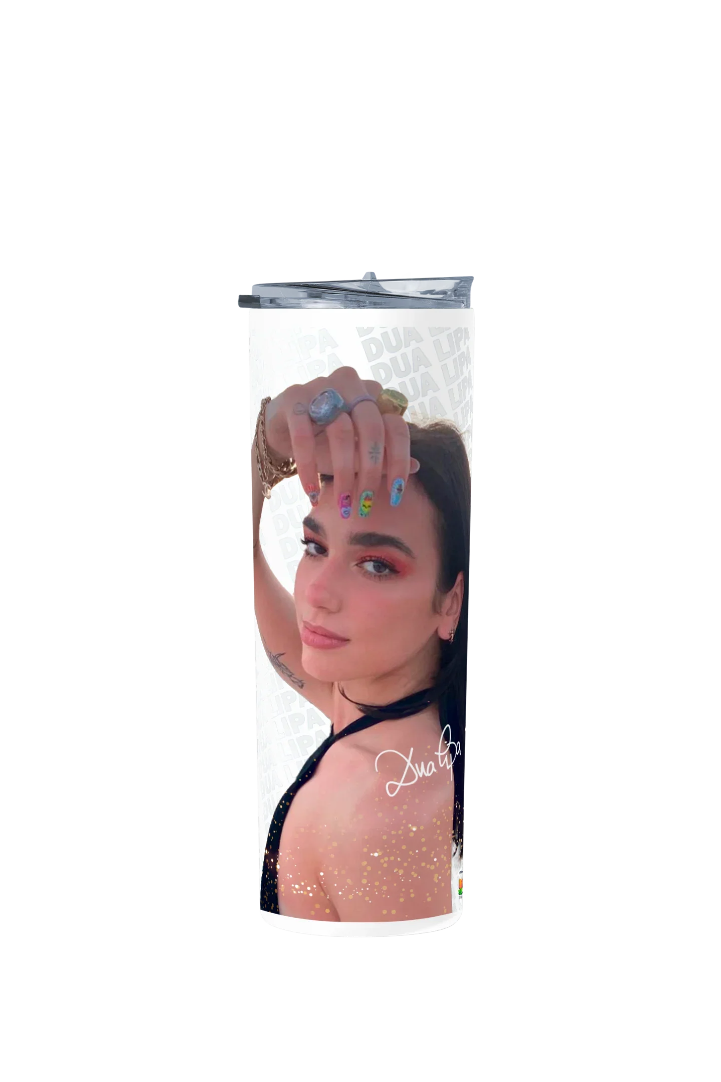Termo Skinny Tumbler 20 oz de acero inoxidable - Dua Lipa 01