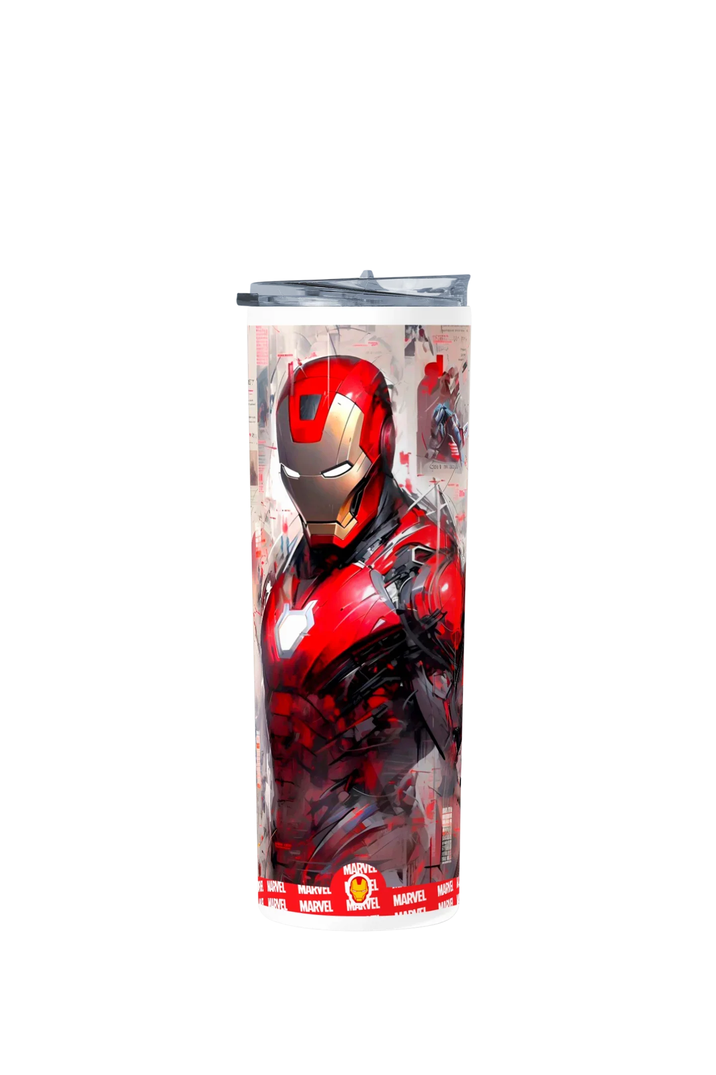 Termo Skinny Tumbler 20 oz de acero inoxidable - Iron Man