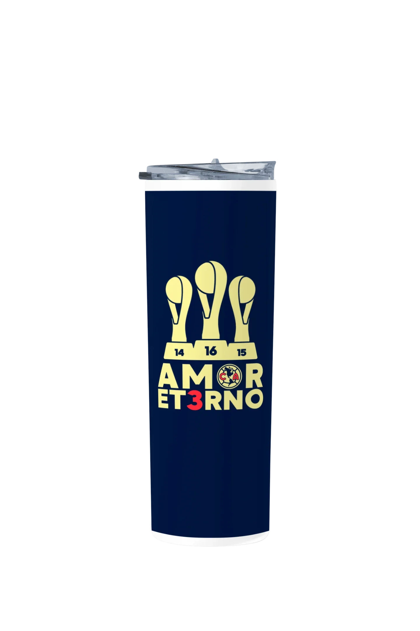 Termo Skinny Tumbler 20 oz de acero inoxidable - Club America Amor Eterno Azul