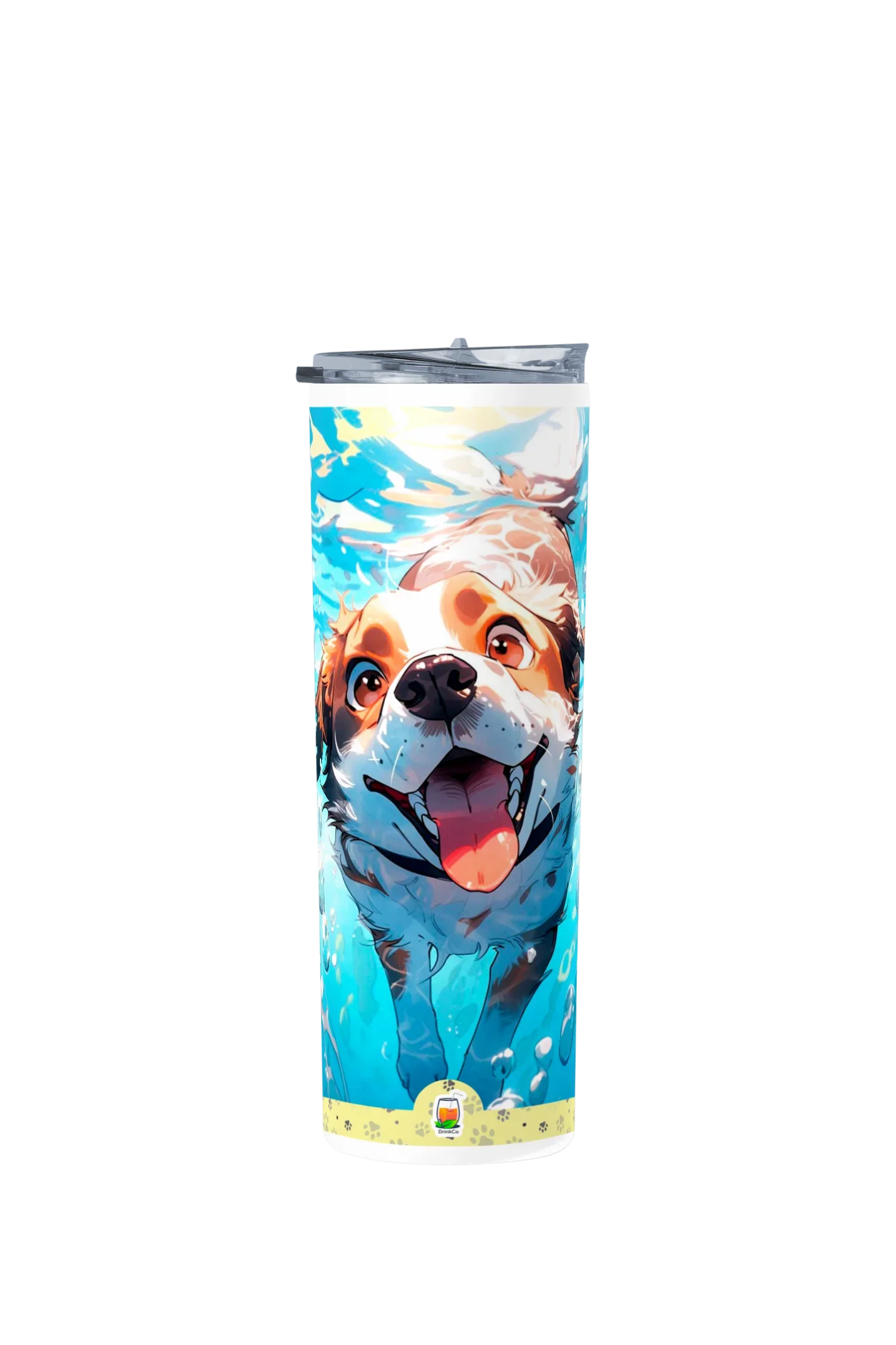 Termo Skinny Tumbler 20 oz de acero inoxidable - Perrito bajo el agua