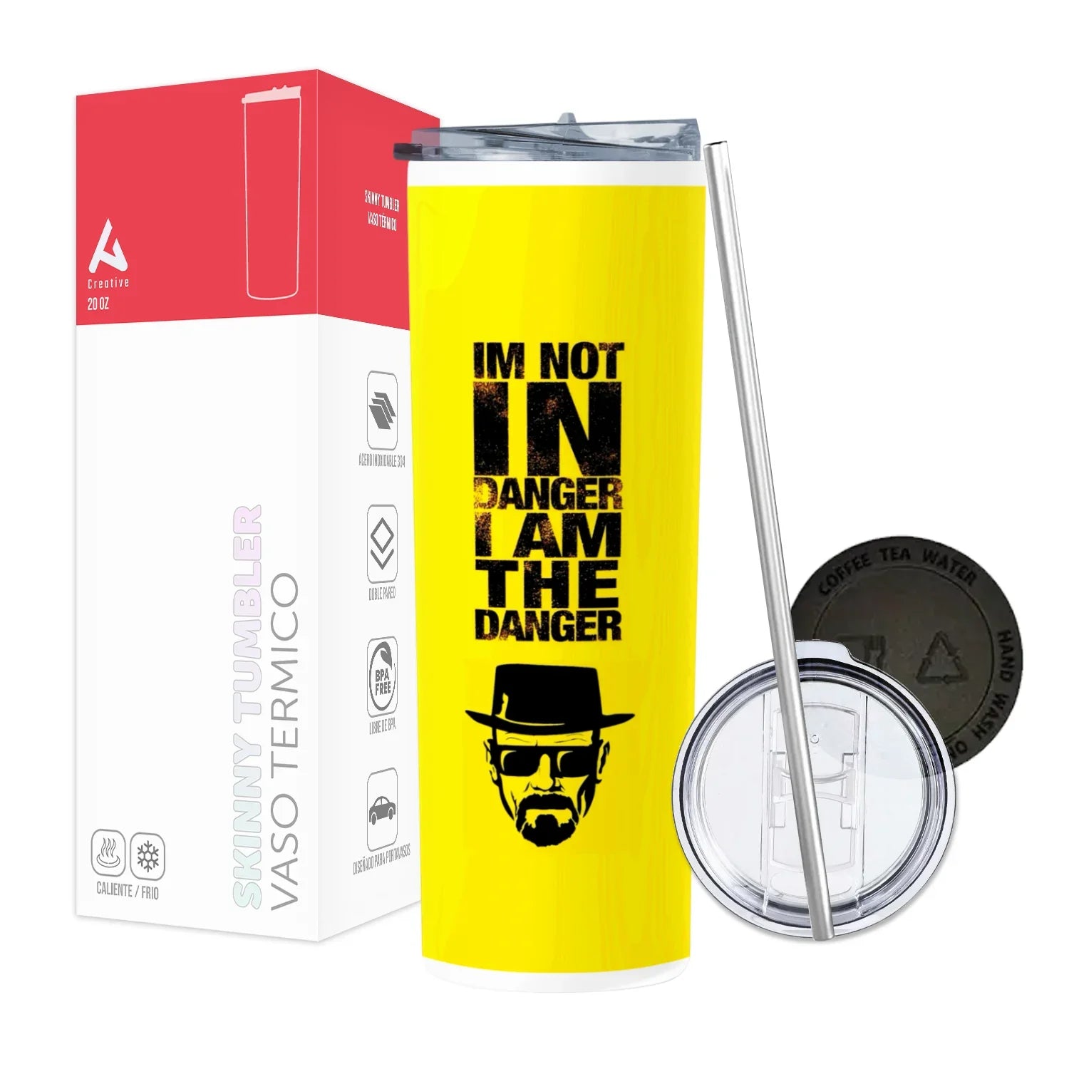 Termo Skinny Tumbler 20 oz de acero inoxidable - Breaking Bad 2