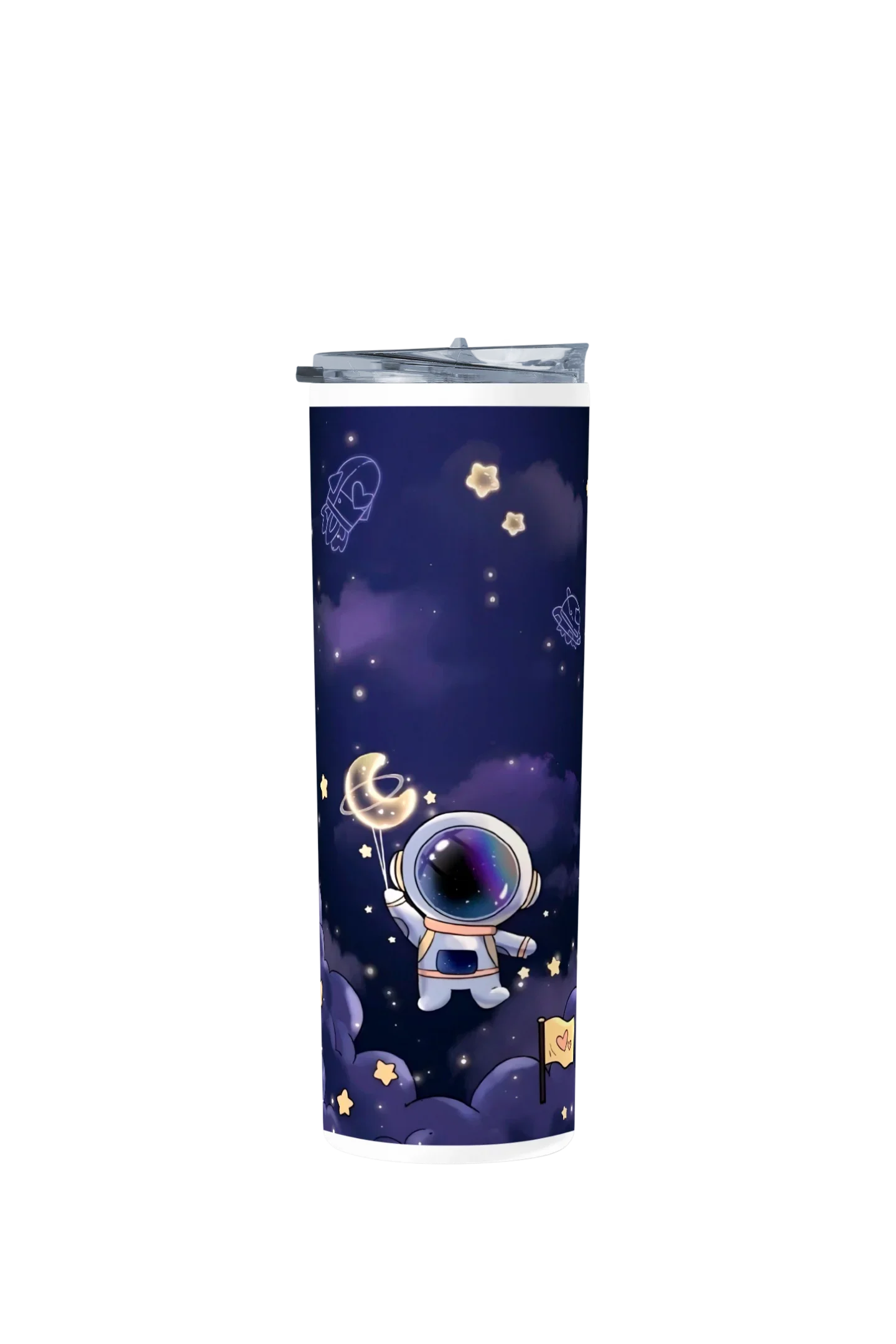 Termo Skinny Tumbler 20 oz de acero inoxidable - Pequeño astronauta