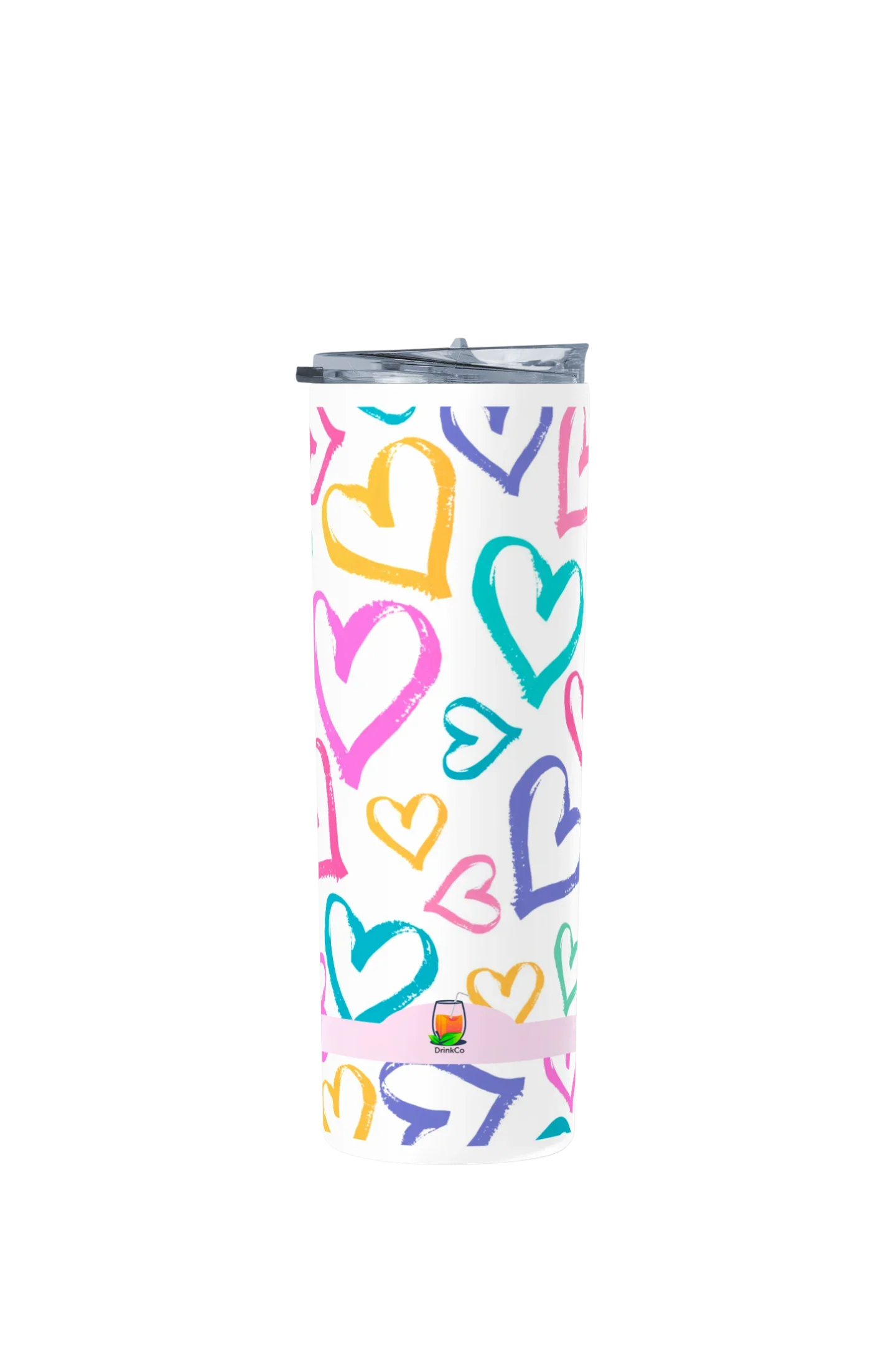 Termo Skinny Tumbler 20 oz de acero inoxidable - Corazones