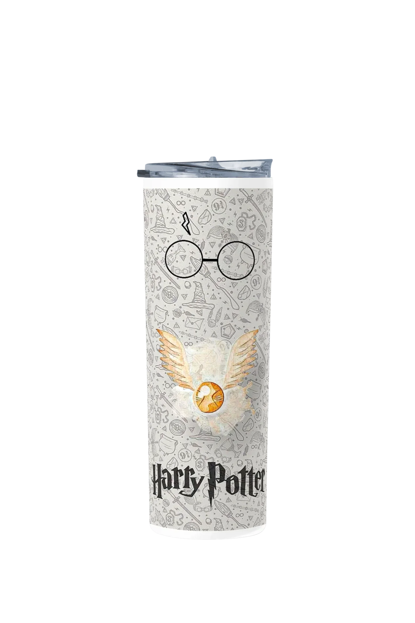 Termo Skinny Tumbler 20 oz de acero inoxidable - Harry Potter Pattern 2