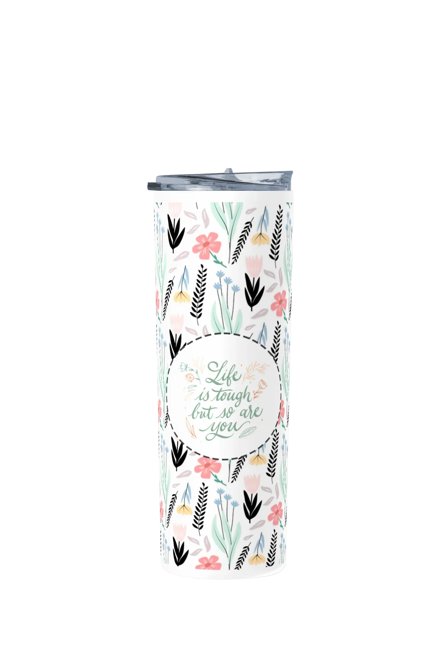 Termo Skinny Tumbler 20 oz de acero inoxidable - Frases motivacionales 3