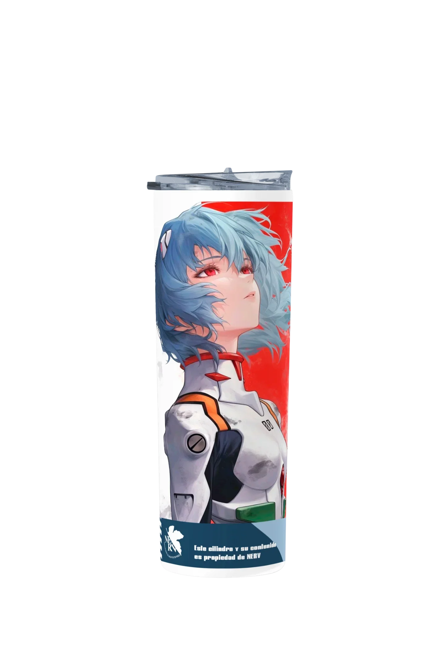 Termo Skinny Tumbler 20 oz de acero inoxidable - Evangelion Rei