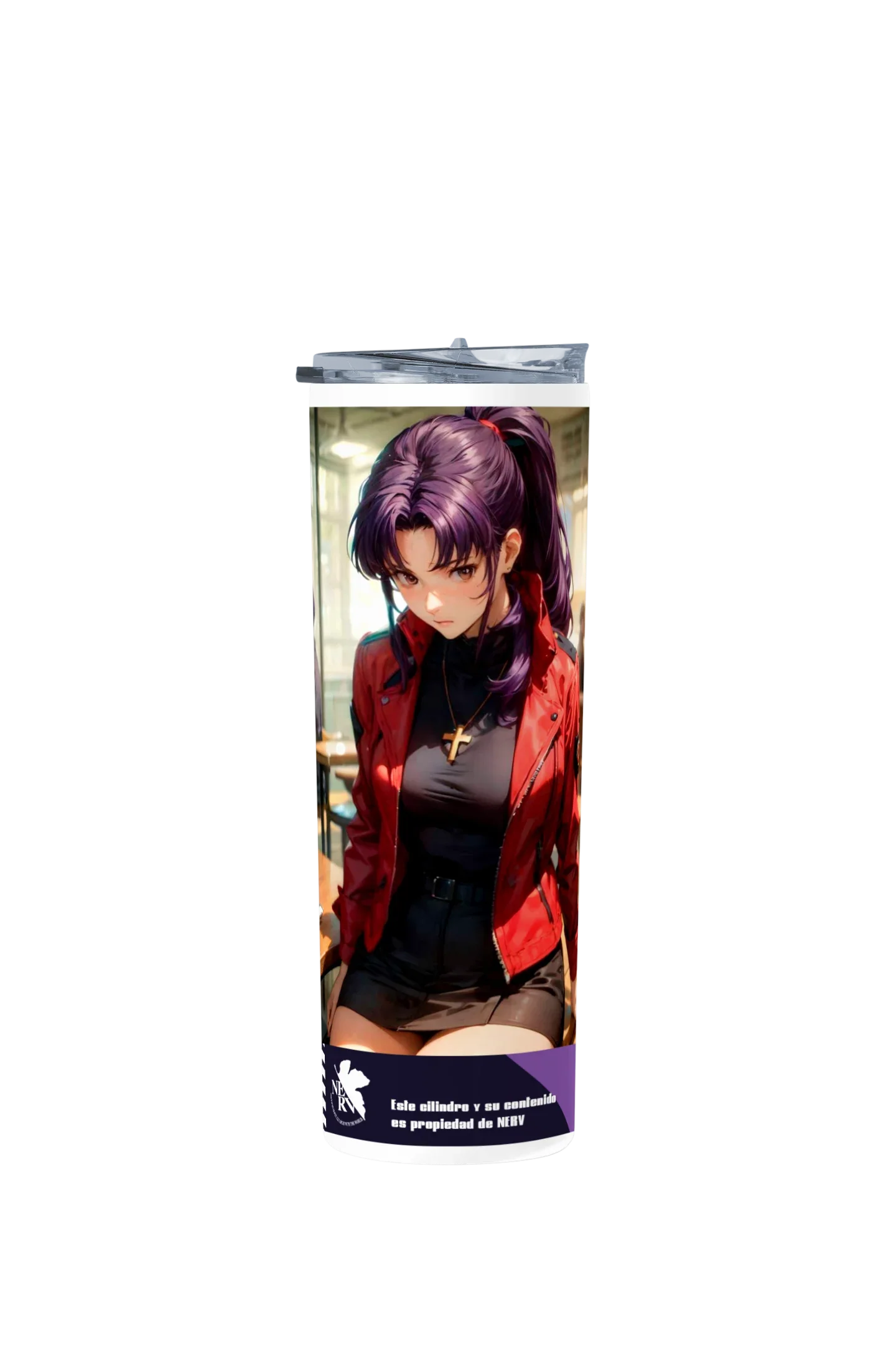 Termo Skinny Tumbler 20 oz de acero inoxidable - Evangelion Misato
