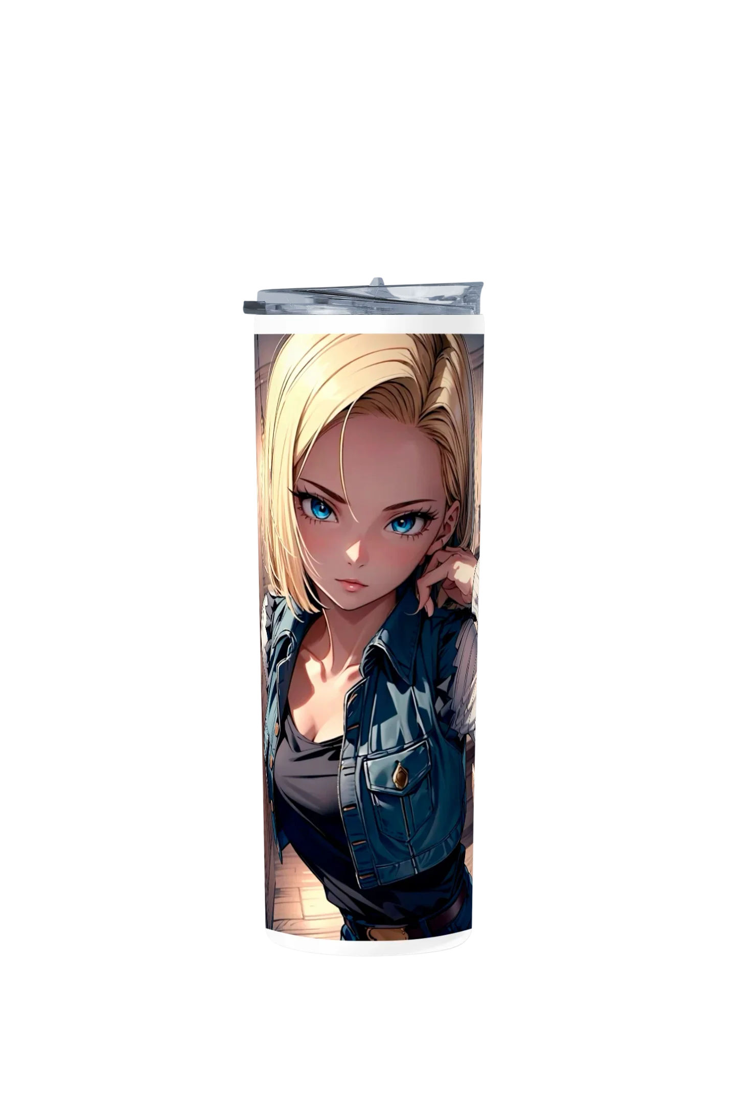 Termo Skinny Tumbler 20 oz de acero inoxidable - Dragon Ball C18