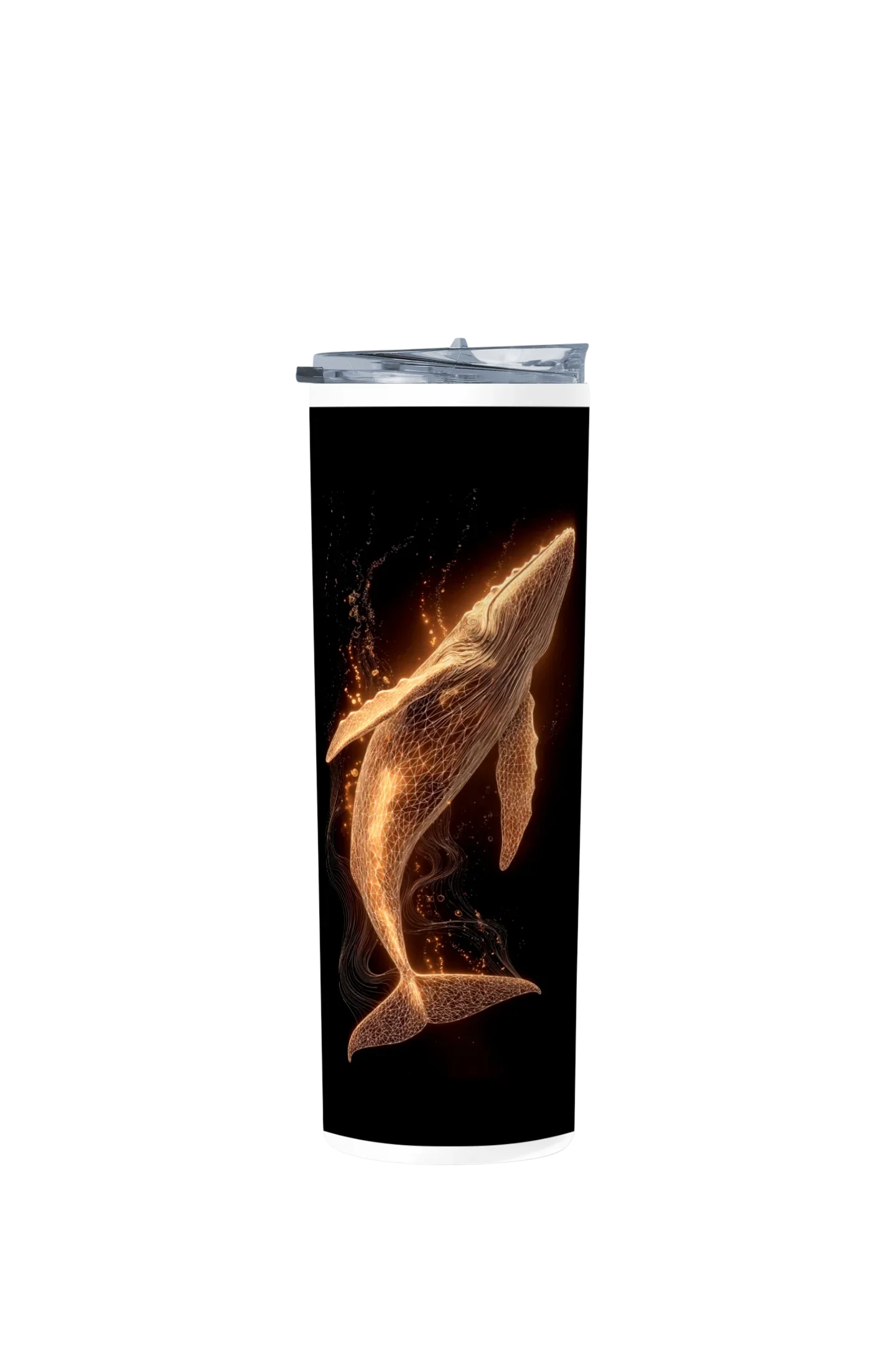 Termo Skinny Tumbler 20 oz de acero inoxidable - Ballena Dorada