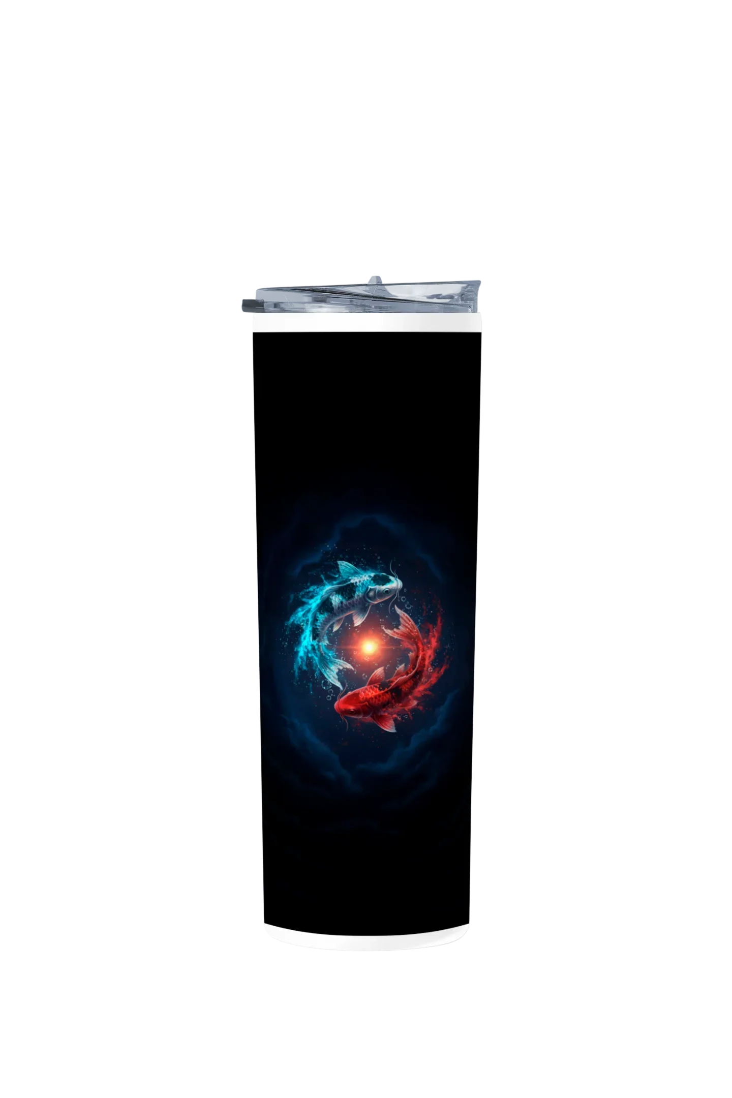 Termo Skinny Tumbler 20 oz de acero inoxidable - Peces Ying Yang