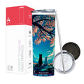 Termo Skinny Tumbler 20 oz de acero inoxidable - Gatitos Pareja 2