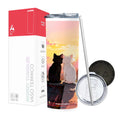 Termo Skinny Tumbler 20 oz de acero inoxidable - Gatitos Pareja 3