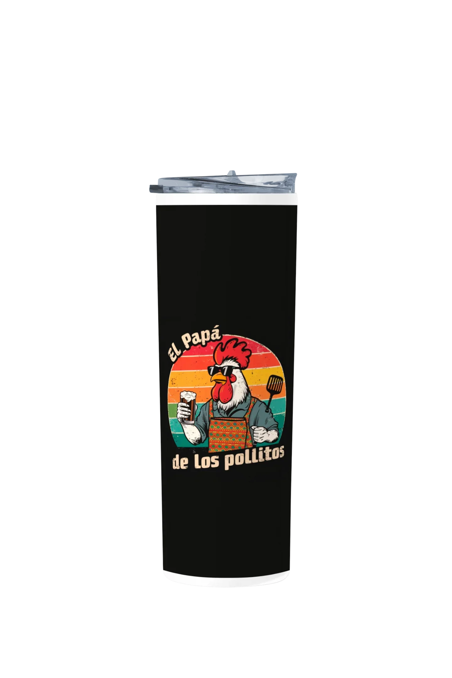 Termo Skinny Tumbler 20 oz de acero inoxidable - El papa de los pollitos