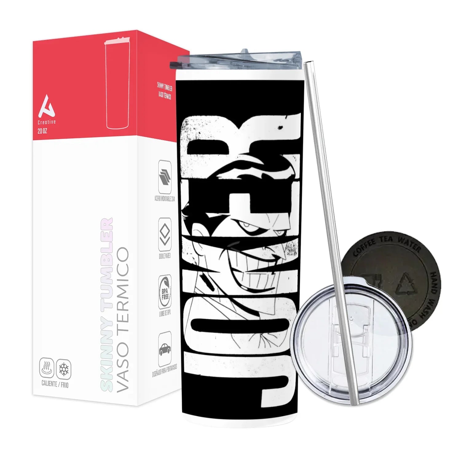 Termo Skinny Tumbler 20 oz de acero inoxidable - The Joker 2