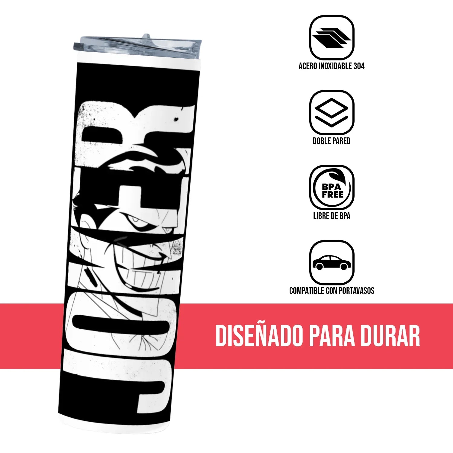 Termo Skinny Tumbler 20 oz de acero inoxidable - The Joker 2