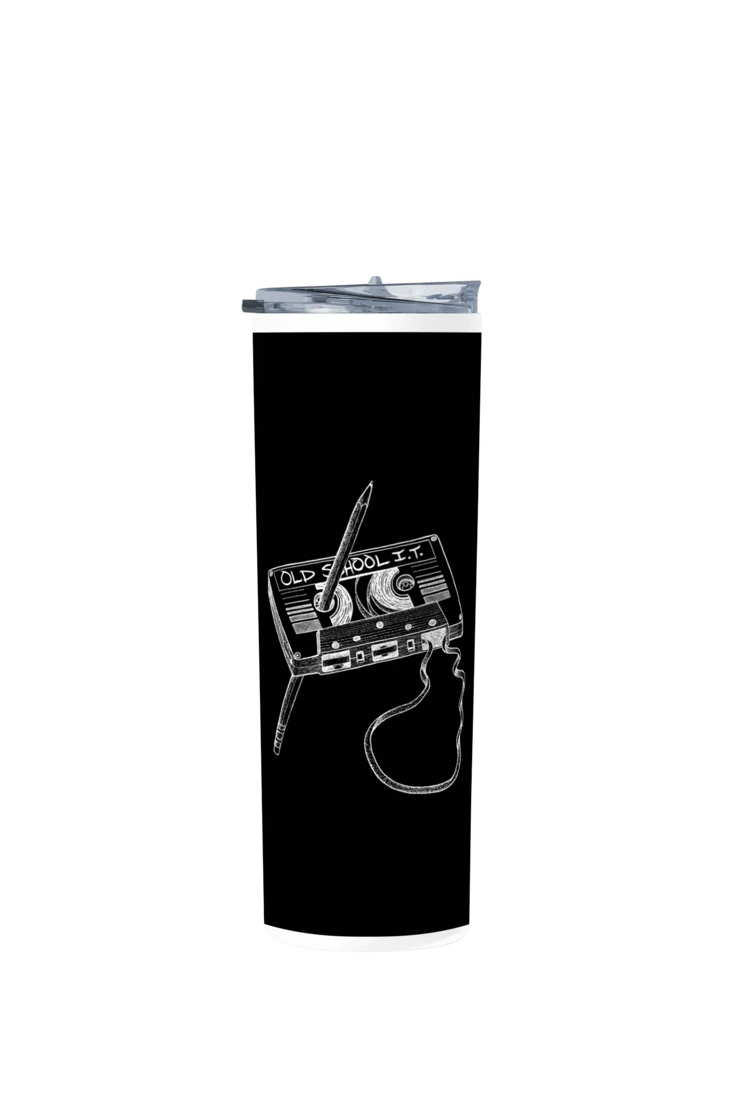 Termo Skinny Tumbler 20 oz de acero inoxidable - Old School Cassette