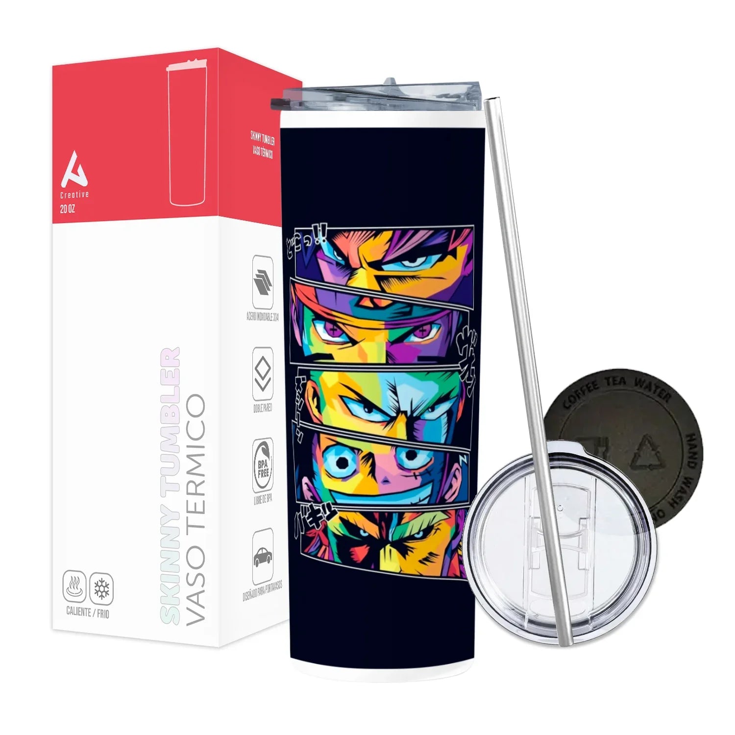 Termo Skinny Tumbler 20 oz de acero inoxidable - On Piece
