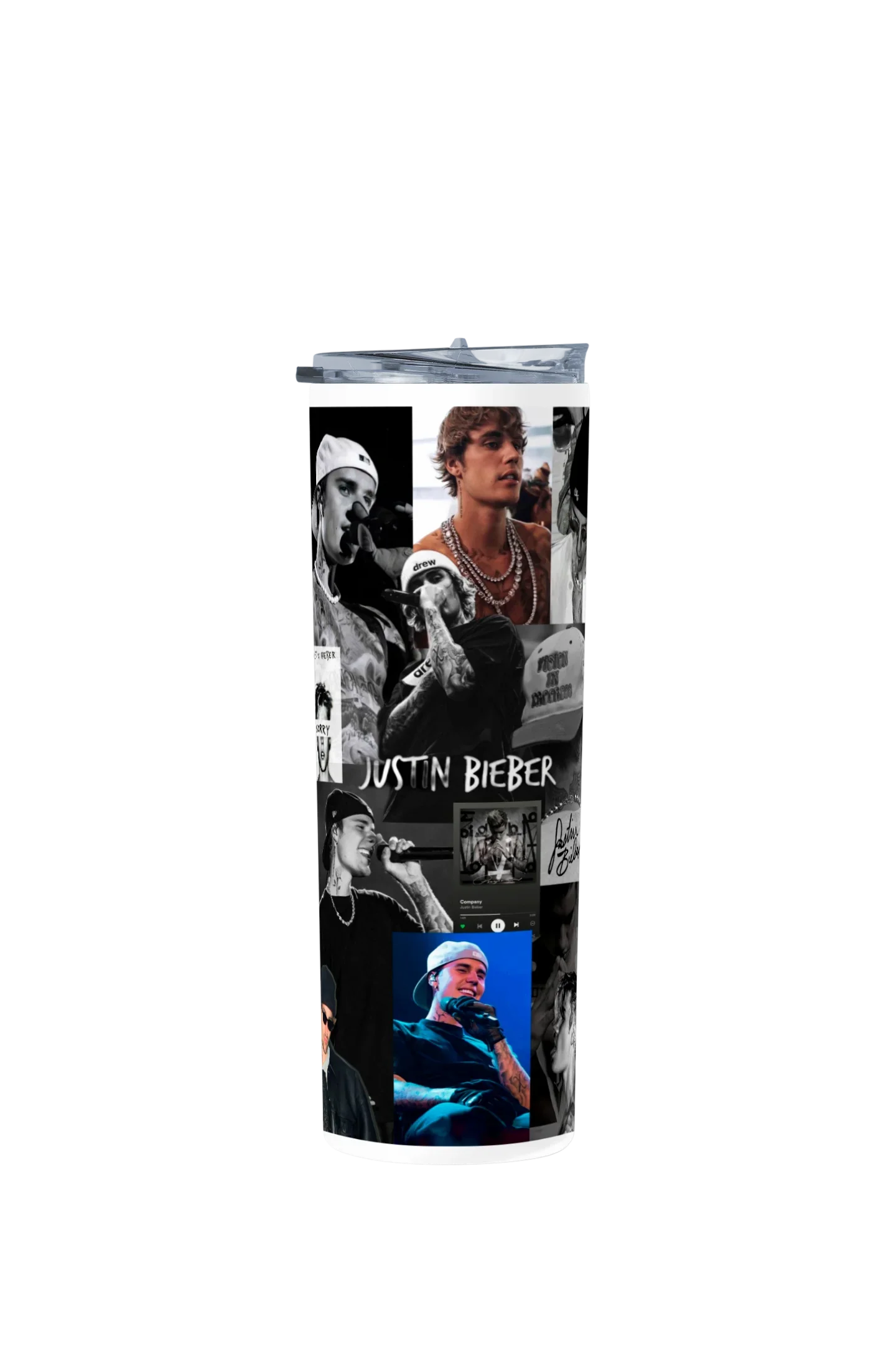 Termo Skinny Tumbler 20 oz de acero inoxidable - Justin Bieberr