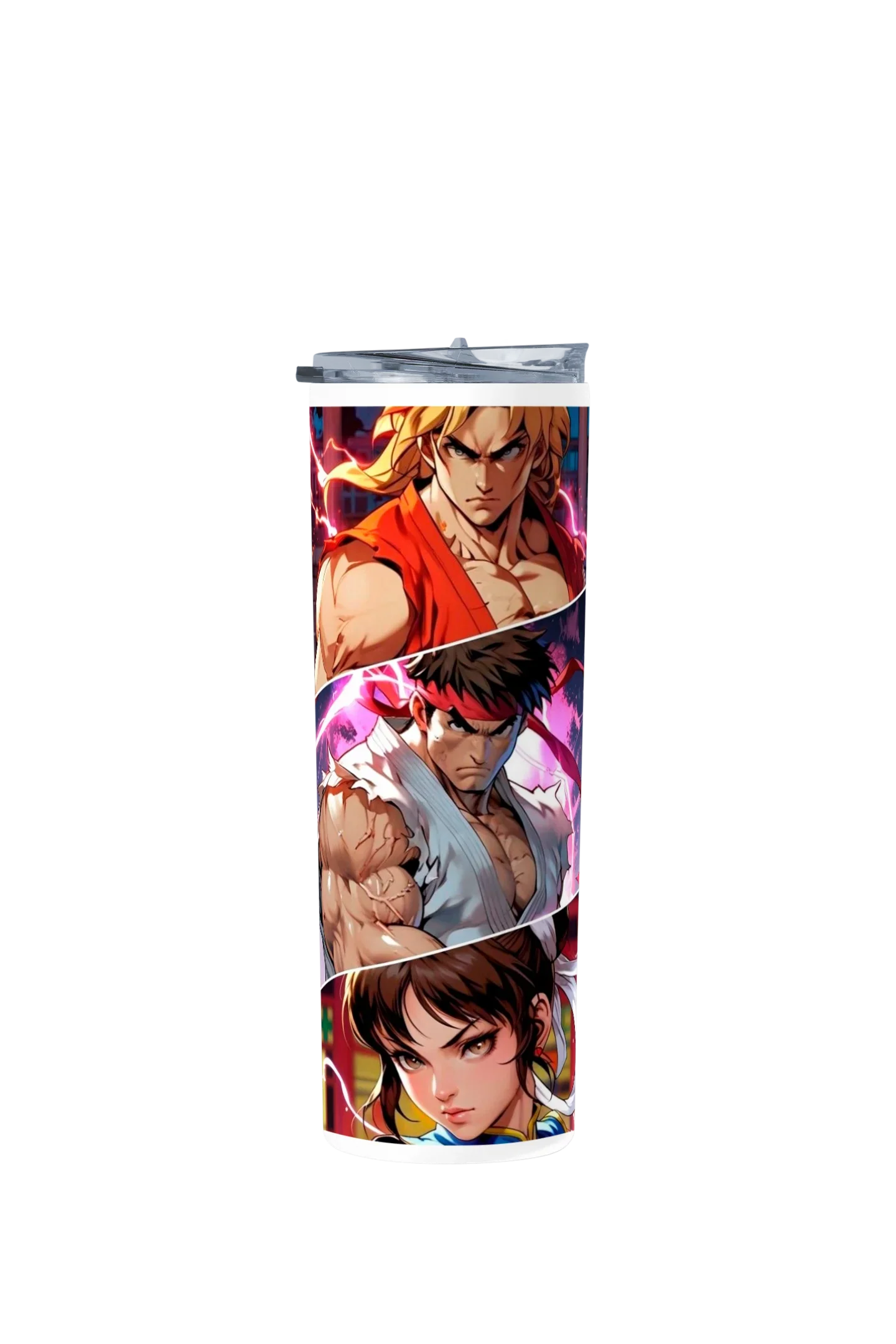 Termo Skinny Tumbler 20 oz de acero inoxidable - Ken Ryu Chun Li