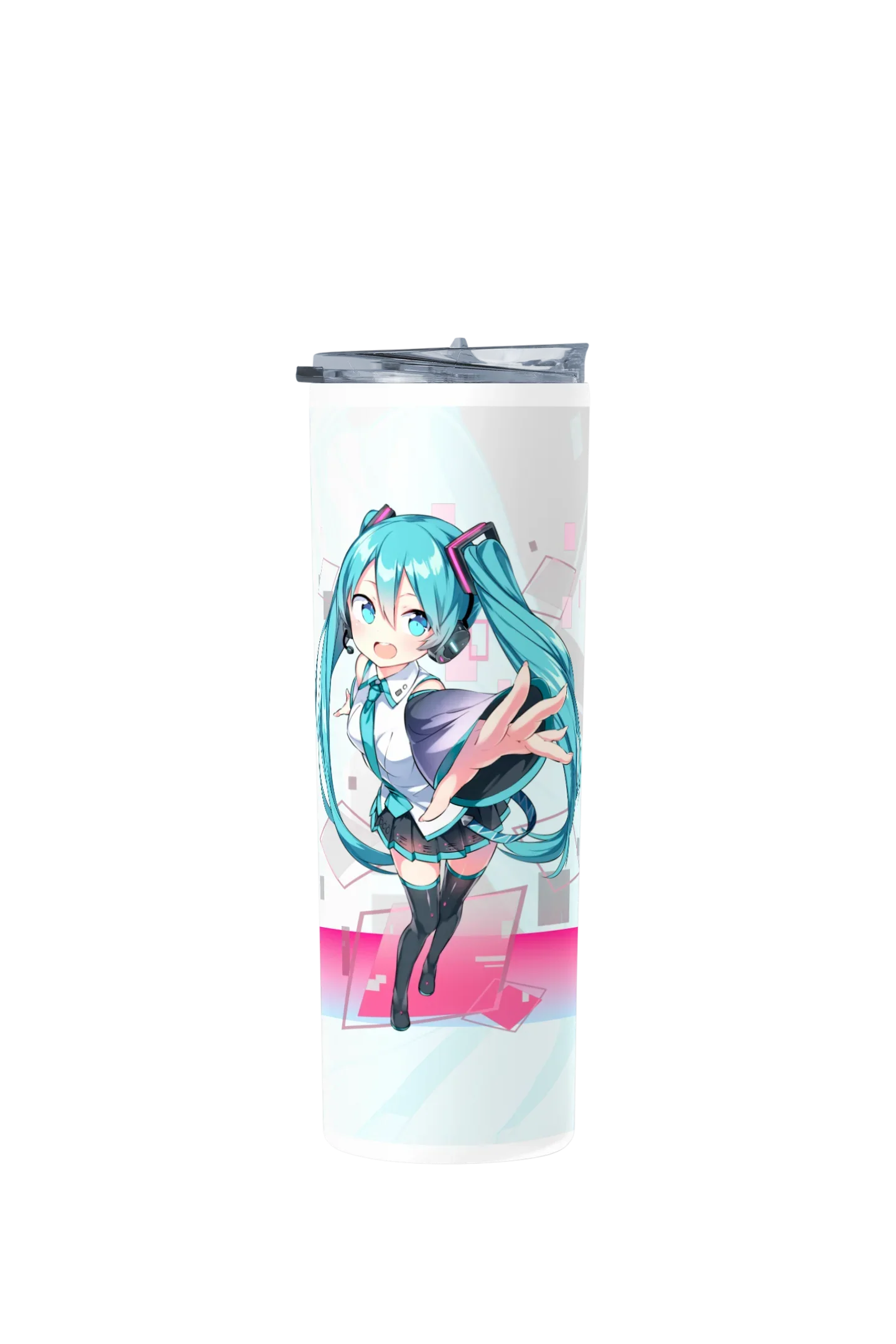 Termo Skinny Tumbler 20 oz de acero inoxidable - Hatsune Miku Diseño