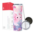 Termo Skinny Tumbler 20 oz de acero inoxidable - Axolotl Rosa