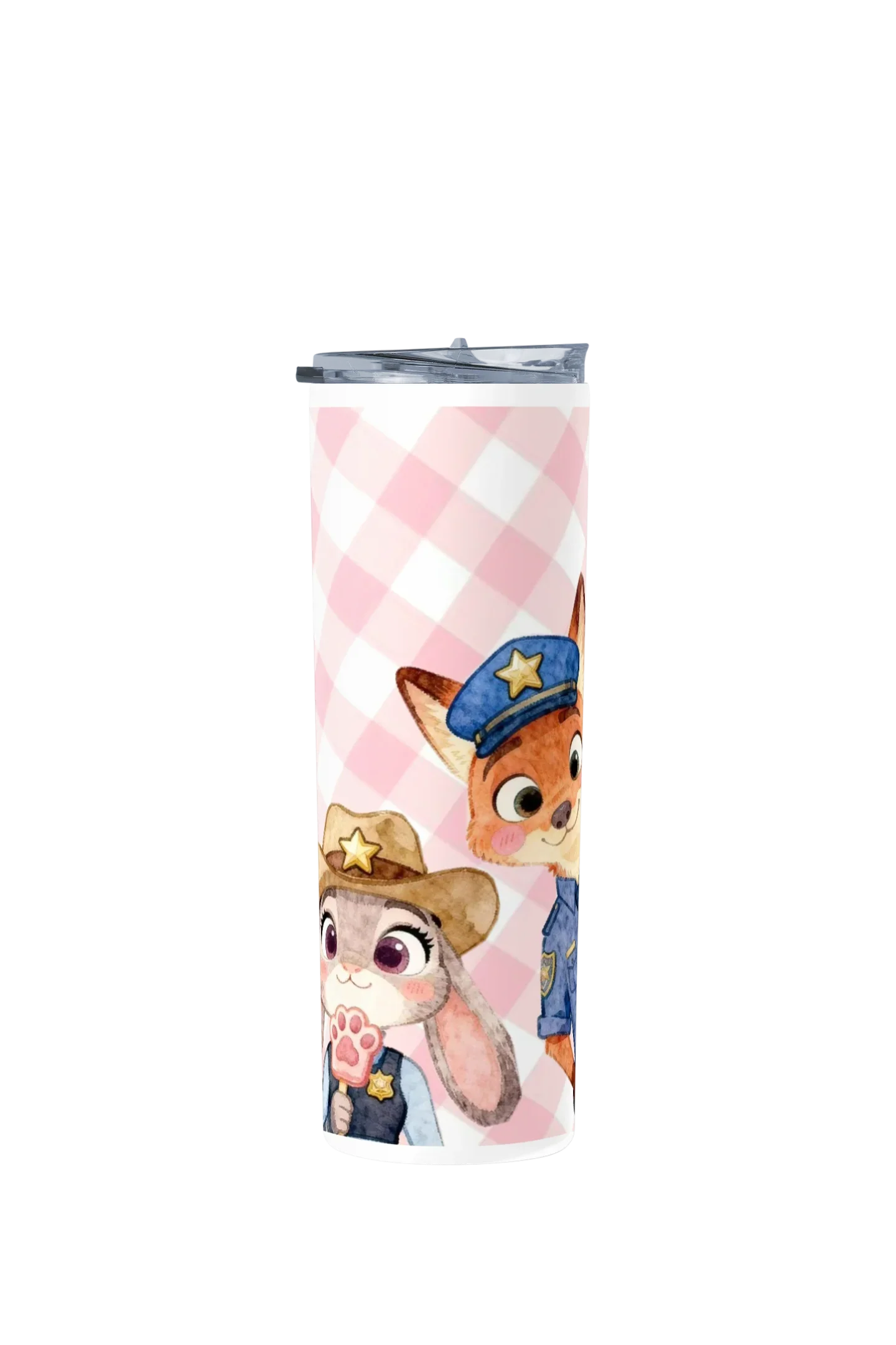 Termo Skinny Tumbler 20 oz de acero inoxidable - Conejita Zorrito