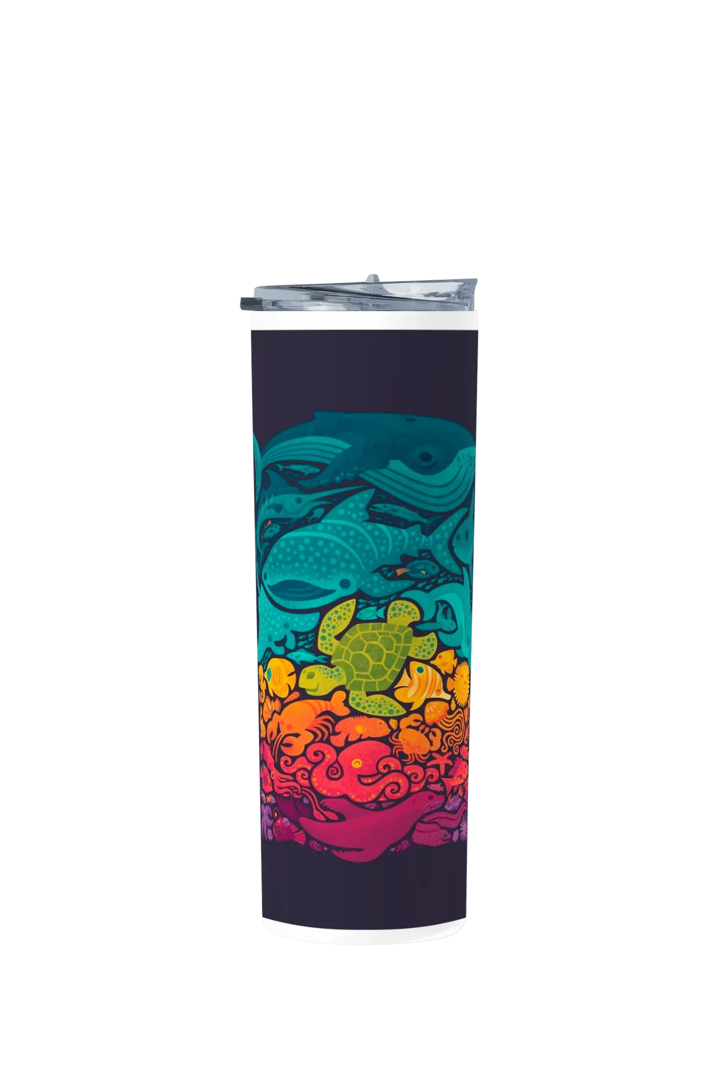 Termo Skinny Tumbler 20 oz de acero inoxidable - Vida Marina