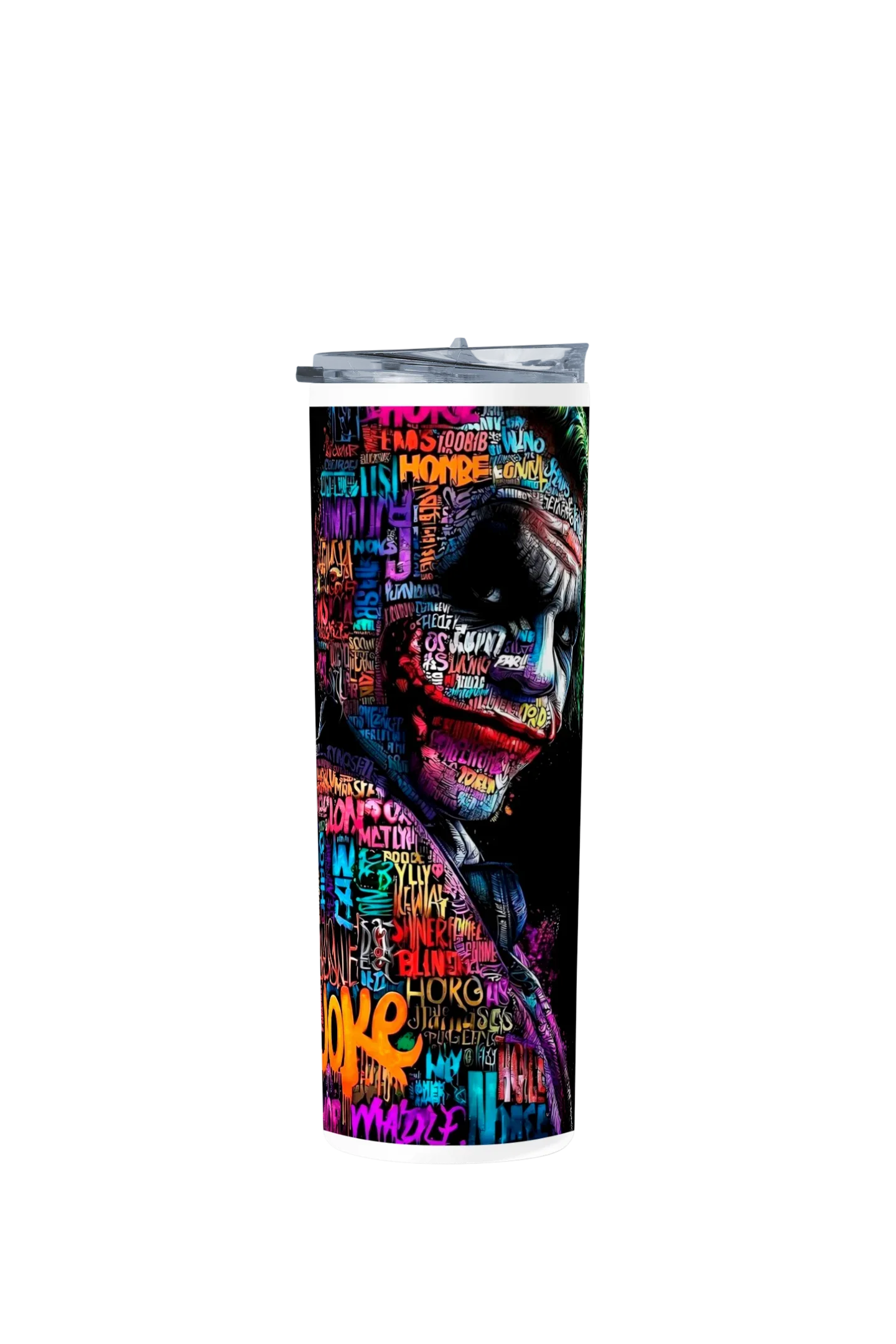 Termo Skinny Tumbler 20 oz de acero inoxidable - The Joker Graffitti